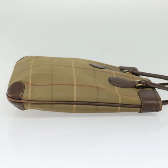 Burberrys Nova Check Tote Bag Canvas Beige Gold - Picture 4 of 16